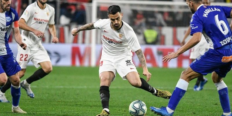 Suso durante su debut frente al Alavés | Imagen: Sevilla FC