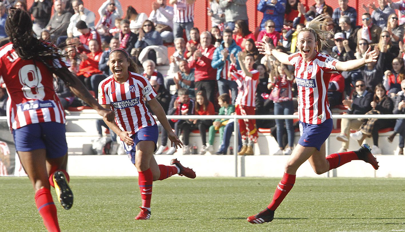 El At. Madrid Femenino es uno de los equipos que cuenta con más futbolistas extranjeras en su plantilla. | Foto: @AtletiFemenino