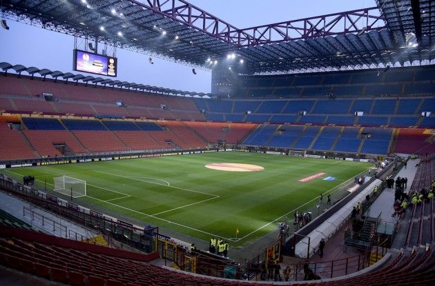 El estadio G. Meazza de Milán vacío – Foto destacada vía: www.passioneinter.com