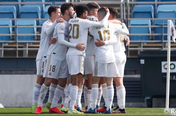 RM Castilla celebrando un gol / fuente: @lafabricacrm