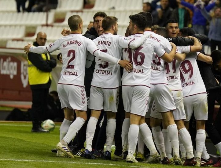 Albacete celebra un gol