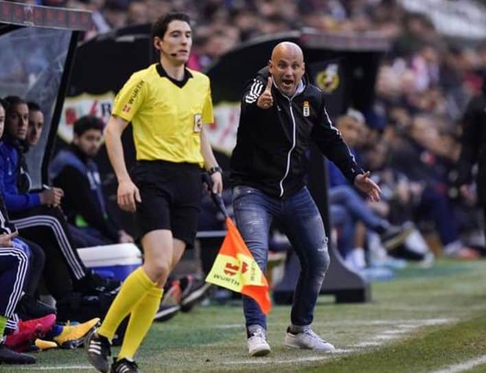 Javier Rozada en el encuentro de Vallecas