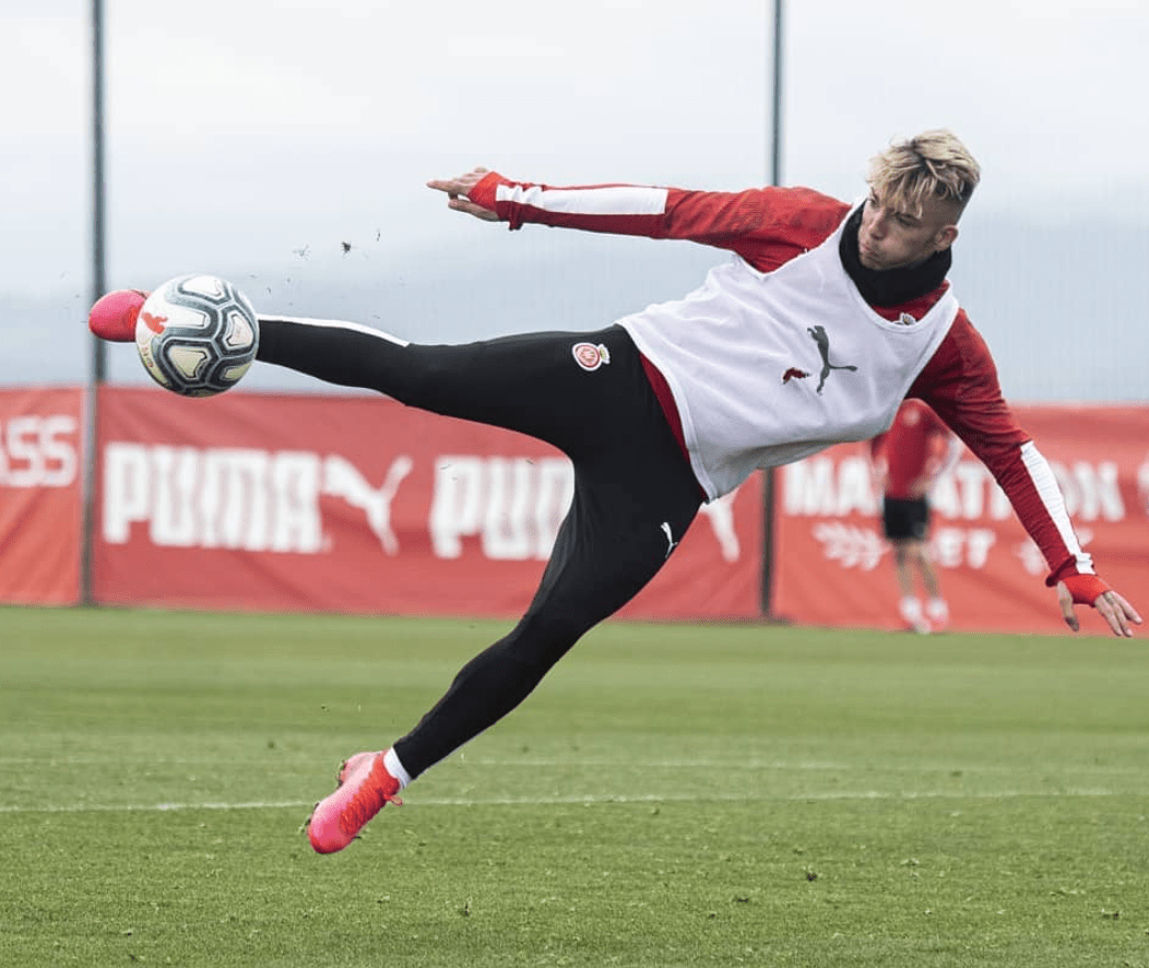 Brandon Thomas en el entrenamiento