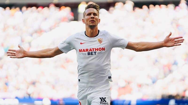 De Jong celebra el primer tanto | Imagen: Sevilla FC
