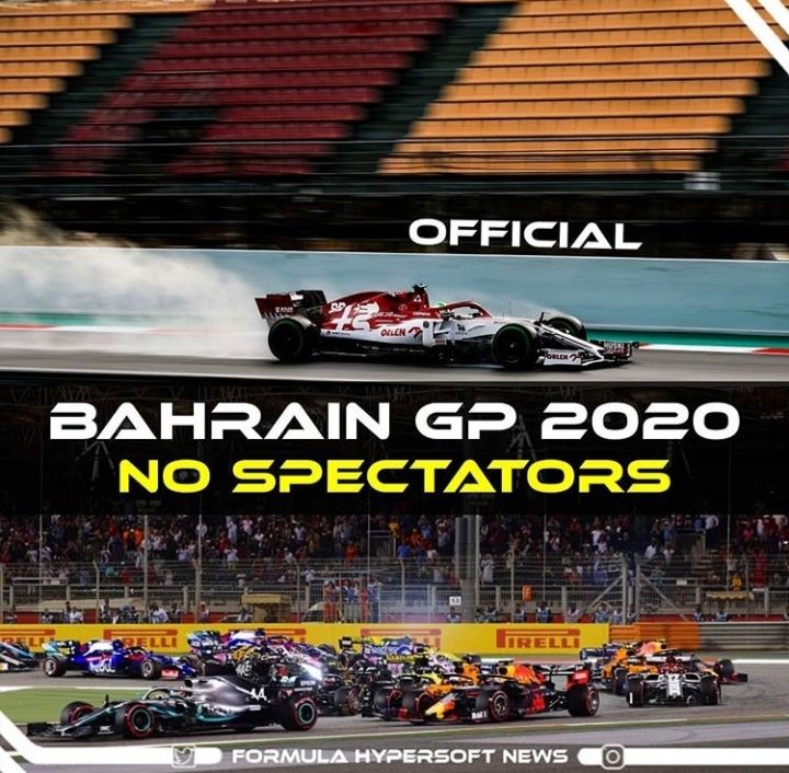 El Gran Premio de Bahrein, a puerta cerrada por coronavirus