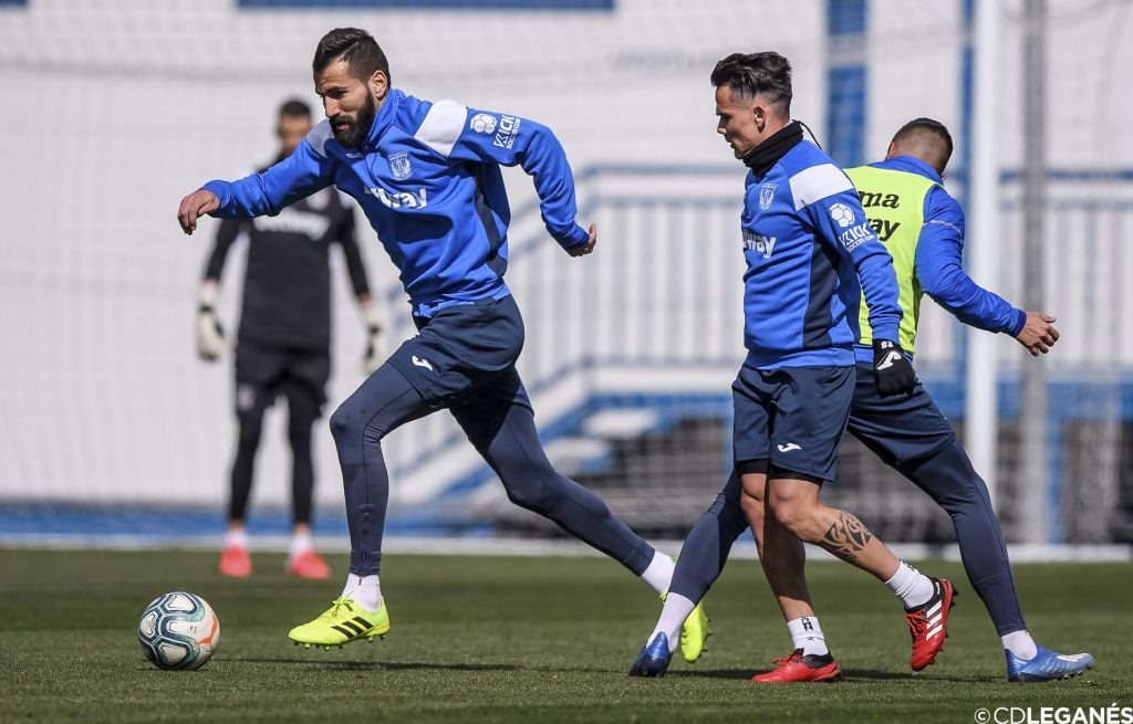 Entrenamiento del viernes 13 de marzo del CD Leganés