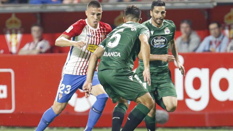 Djuka en un partido frente al Deportivo