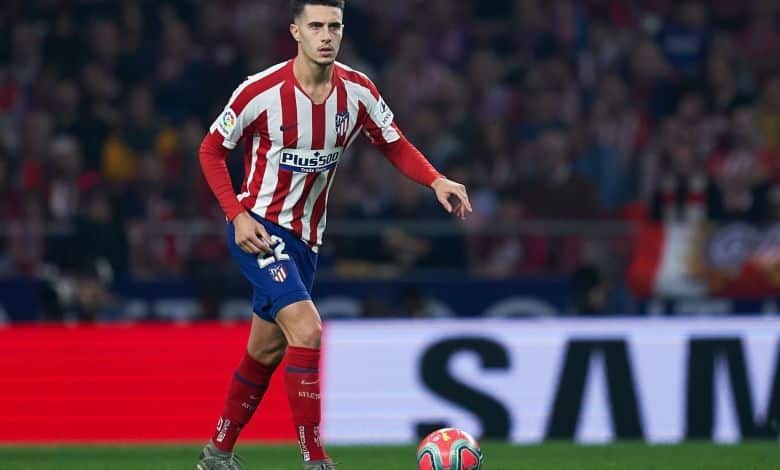 Mario Hermoso en un partido del Atlético de Madrid