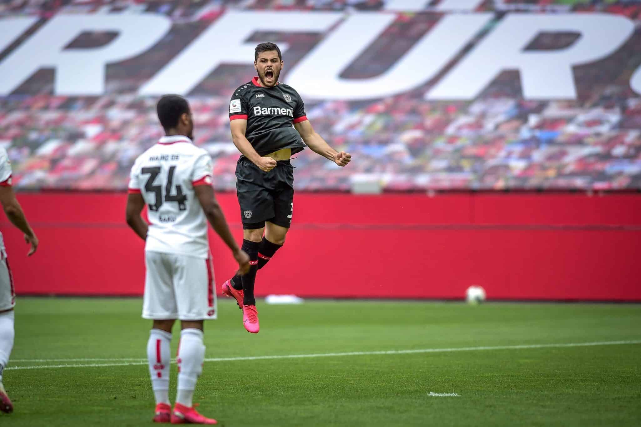 Bayer Leverkusen 1-0 Mainz 05: El gol de Kevin Volland fue insuficiente para lograr clasificar a la Copa de Europa. Fuente: (@bayer04fussball)