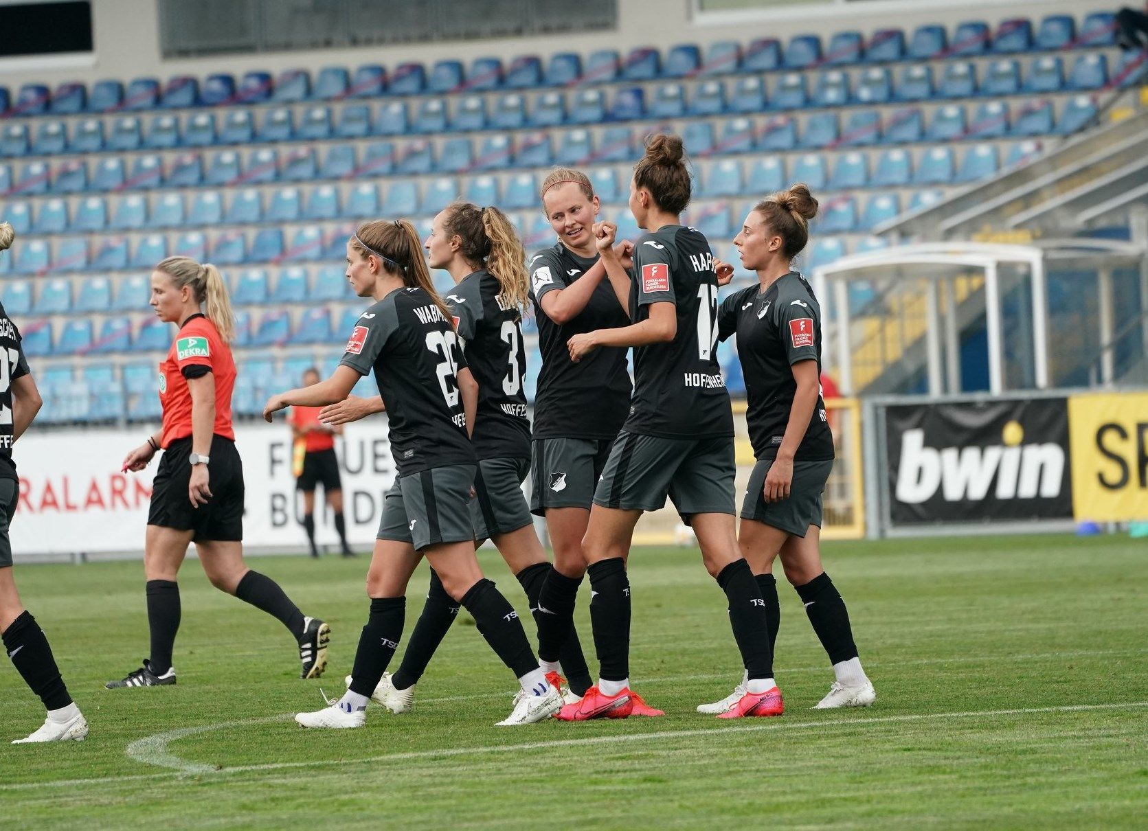El Hoffenheim celebrando un gol