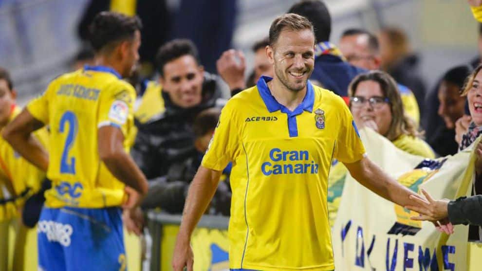 Dani Castellano en un partido de Copa del Rey en 2017