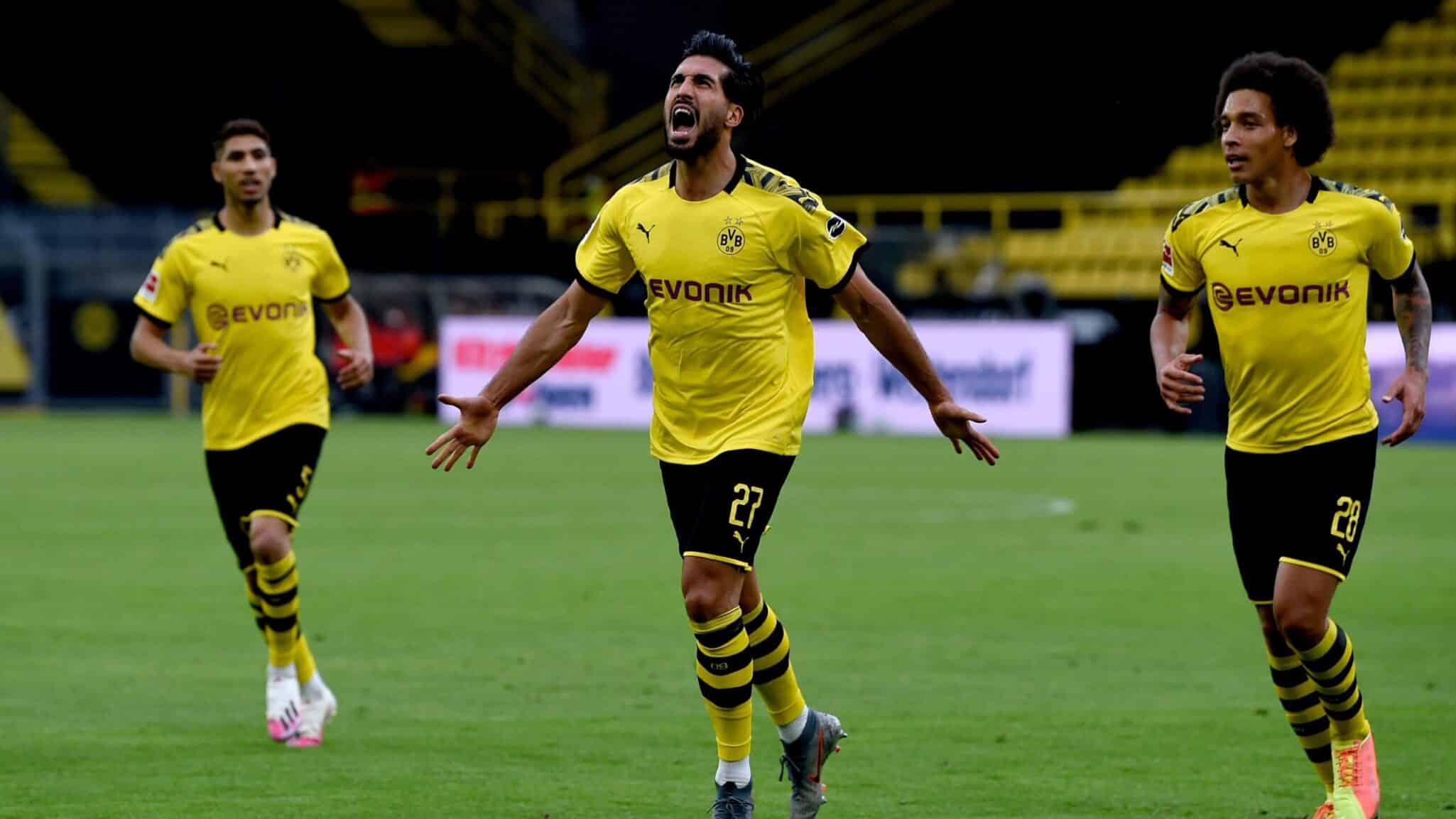 Emre Can, pese a no jugar un partido destacado fue el autor del gol de los locales (@BVB)