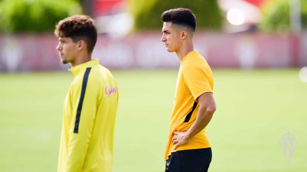 Manu García en un entrenamiento