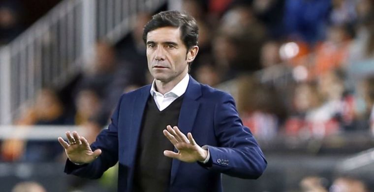 Marcelino García Toral en un partido con el Valencia