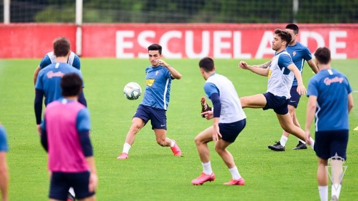 Entrenamiento del Sporting