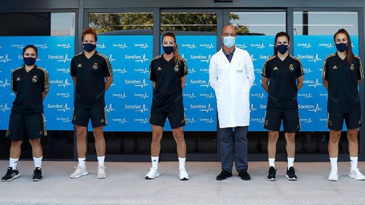 Reconocimiento médico de las jugadoras.(Real Madrid.com)