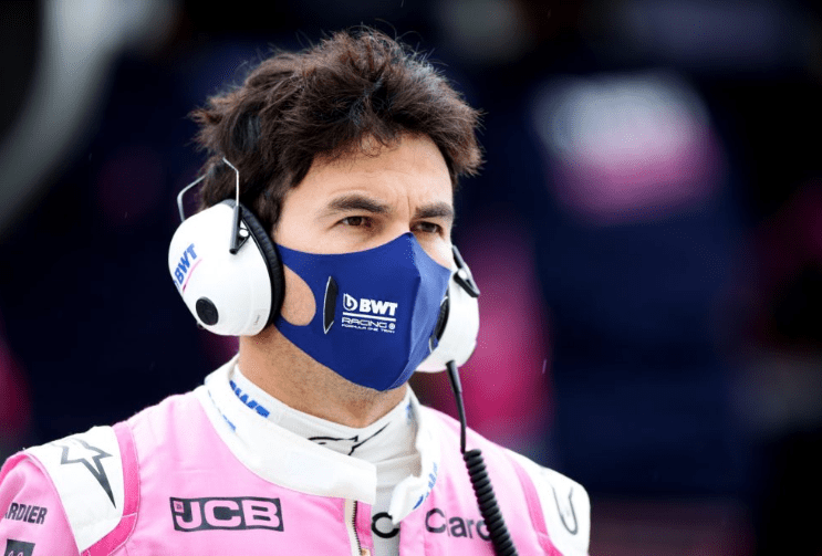 Pérez, el primer piloto que resulta positivo por coronavirus. Imagen: @F1.