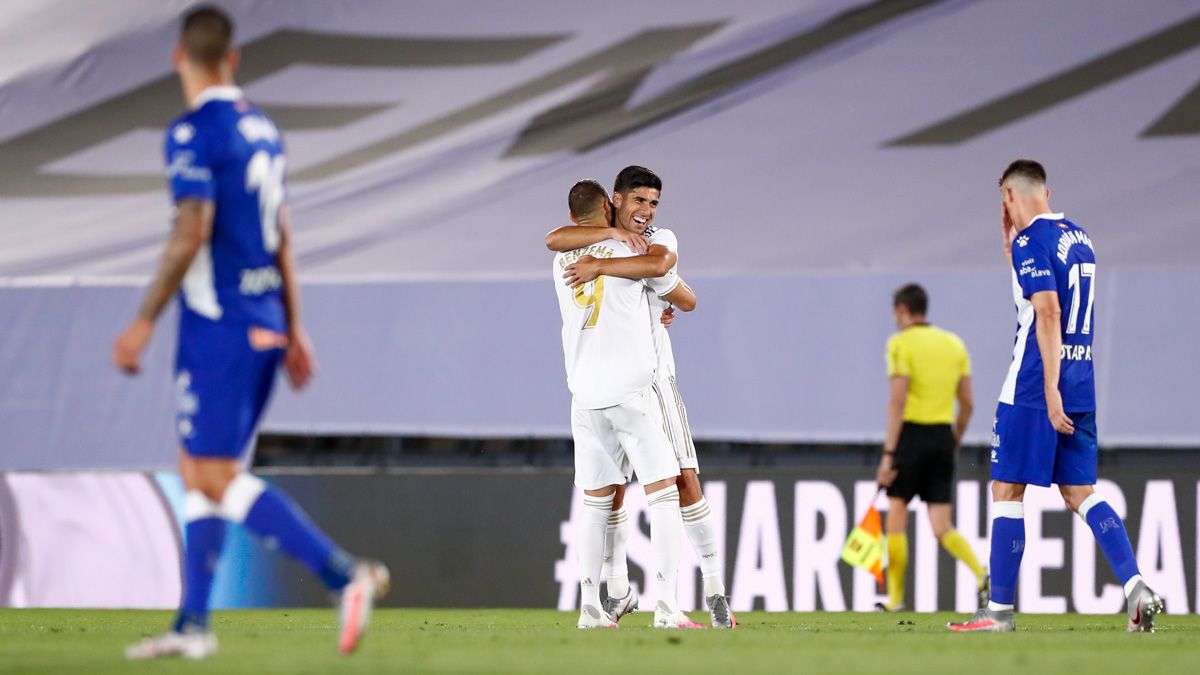Octava victoria consecutiva del Real Madrid. Los blancos, con pleno tras el parón . 
Fuente: https://twitter.com/realmadrid