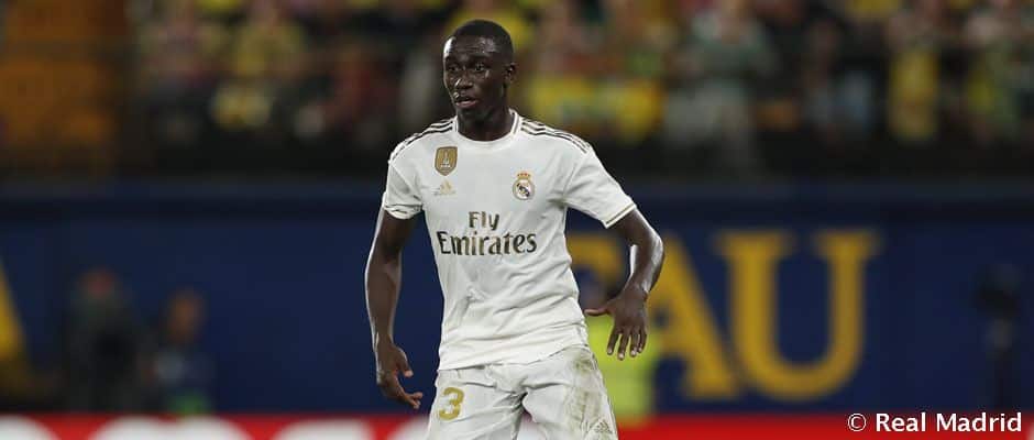 Ferland Mendy en un partido como jugador del Real Madrid Club de Fútbol. Foto: Real Madrid Club de Fútbol.