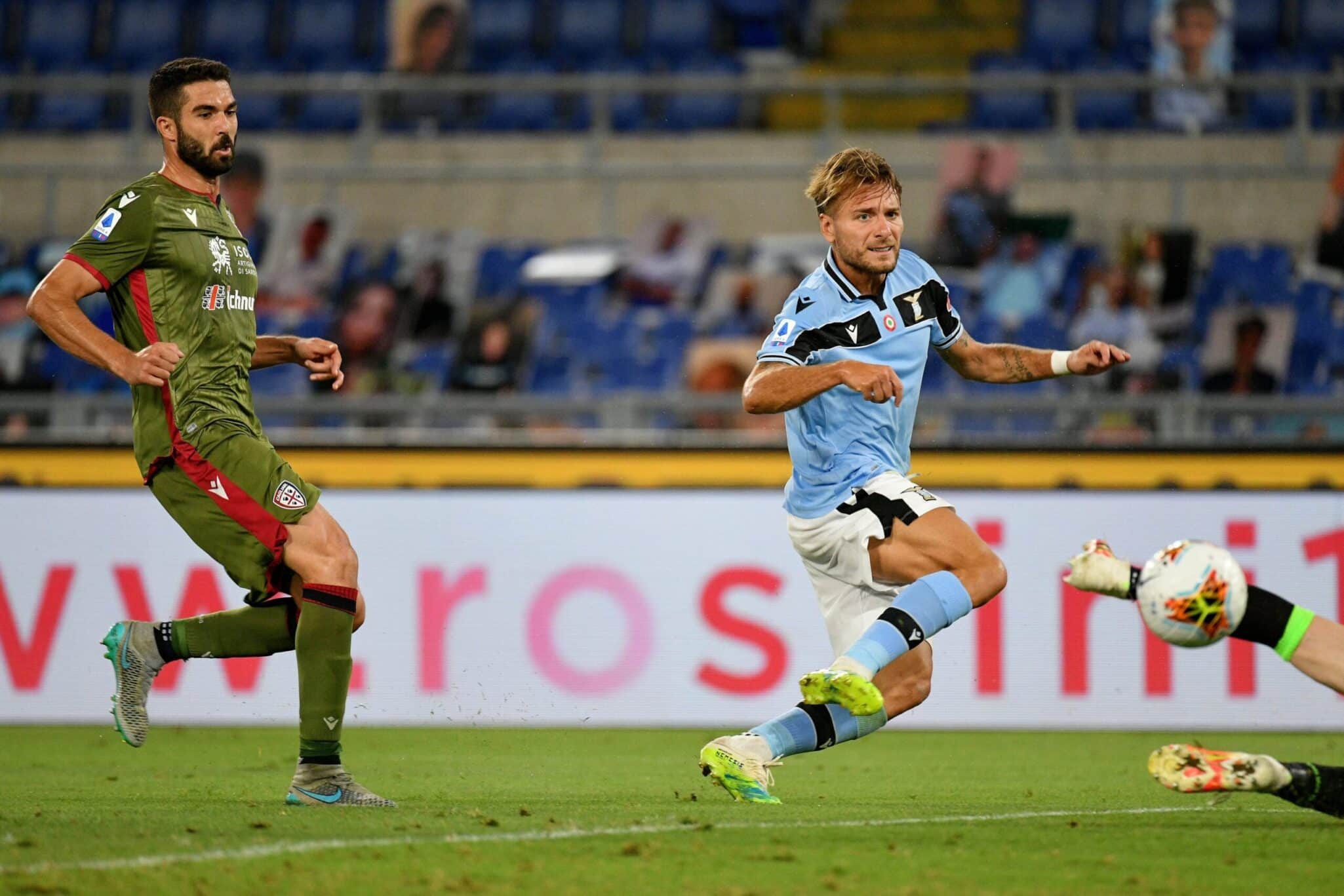 Lazio 2-1 Cagliari: Con este gol del triunfo, Immobile se posiciona en solitario en la tabla de goleadores de la Serie A: (Fuente: @SoyCalcio_)
