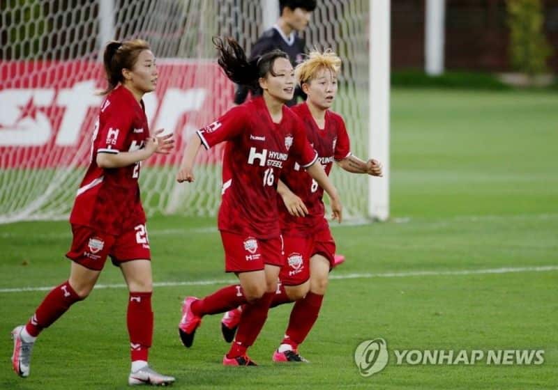 Jang Sel-gi anotando uno de sus tres goles para Incheon en foto de dailyesports.com