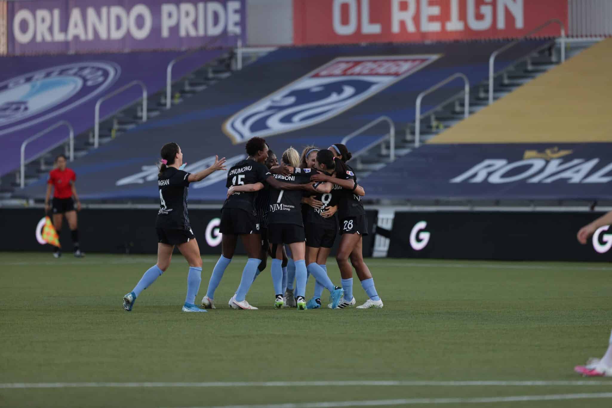Sky Blue festejando su segundo gol, foto compartida en las redes sociales del equipo / https://twitter.com/SkyBlueFC