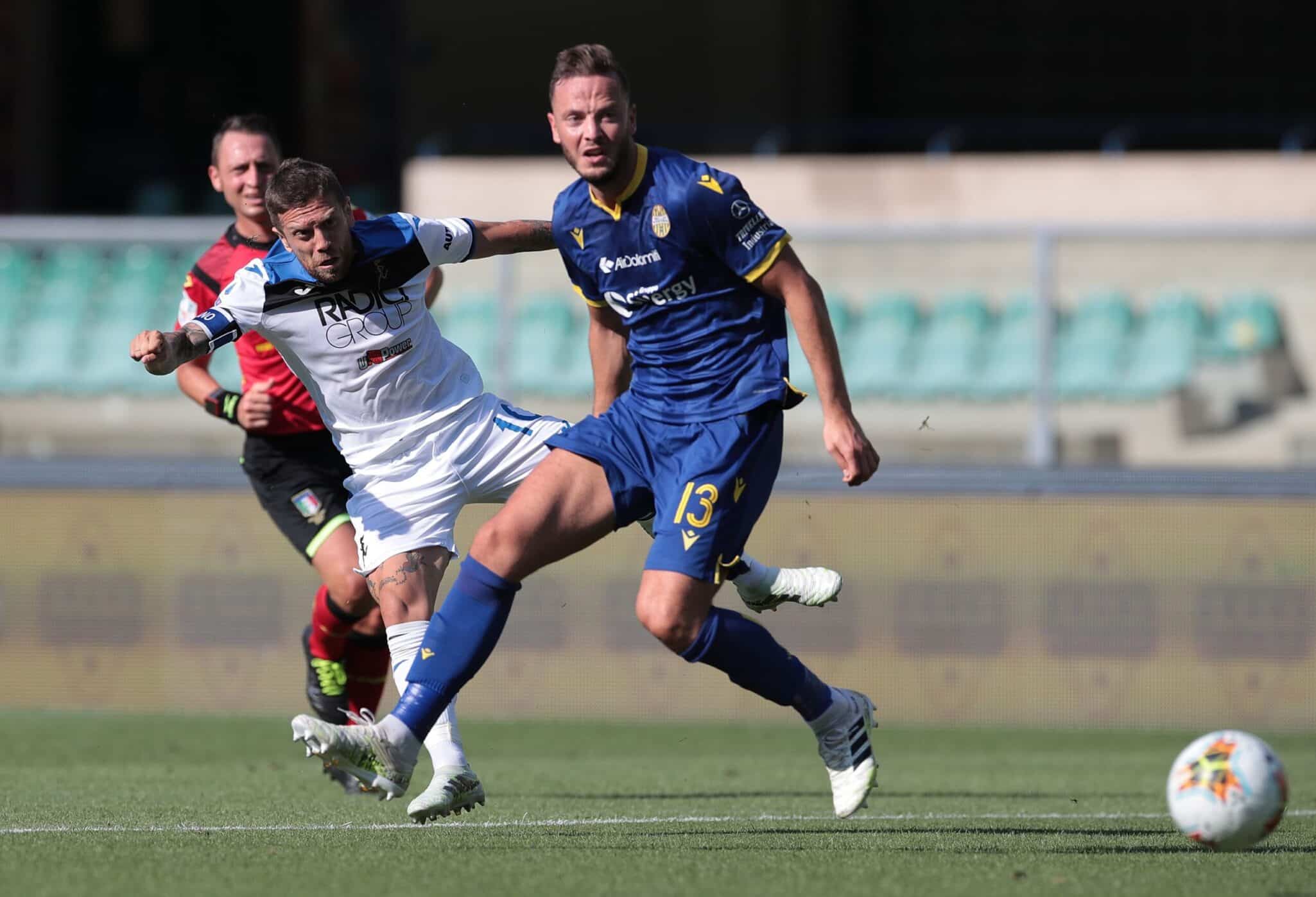 Hellas Verona 1-1 Atalanta. El "Papu" Gómez no estuvo fino en todo el juego. Fuente: (@SoyCalcio_)