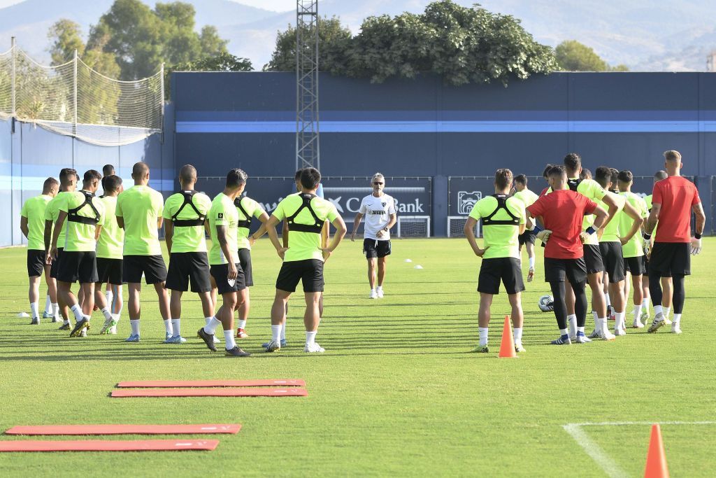 Entrenamiento del Málaga CF