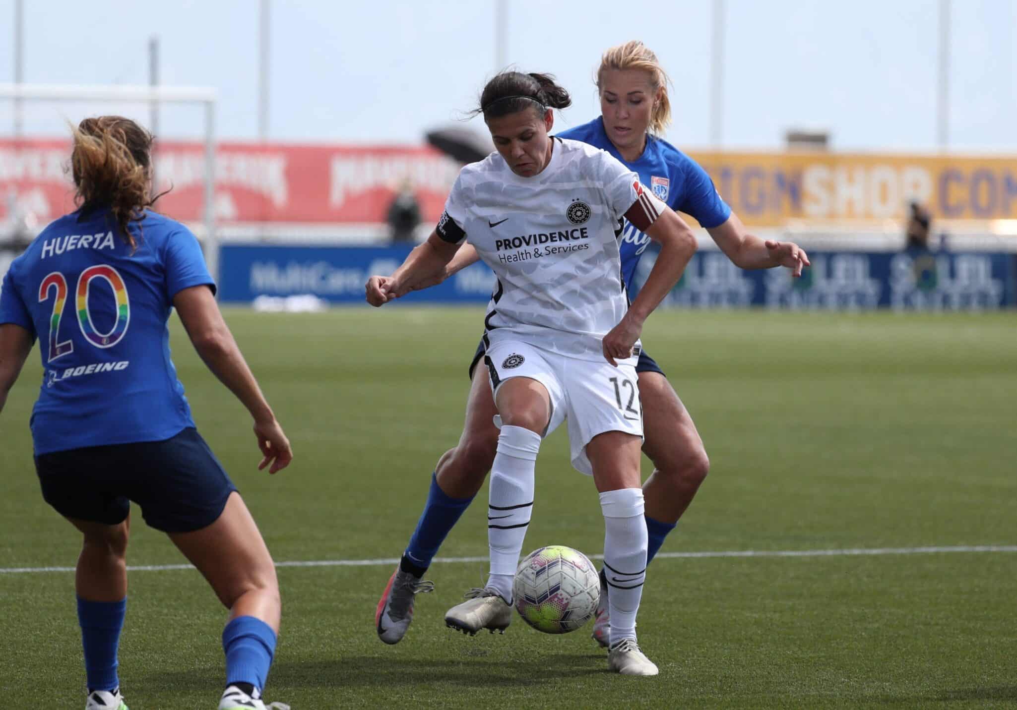 Foto tomada durante el encuentro y compartida en las redes sociales de Portland Thorns / https://twitter.com/ThornsFC