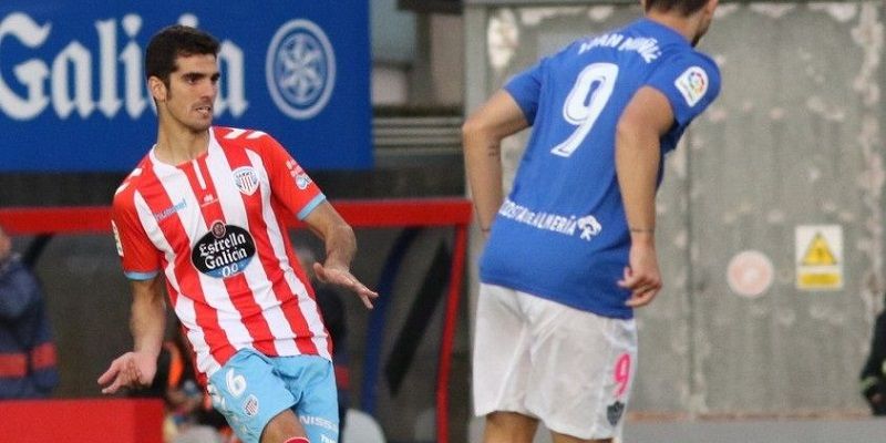 Bernardo Cruz durante un encuentro de Segunda División | Imagen: CD Lugo