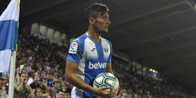 Óscar Rodríguez durante un partido la pasada temporada | Imagen: CD Leganés
