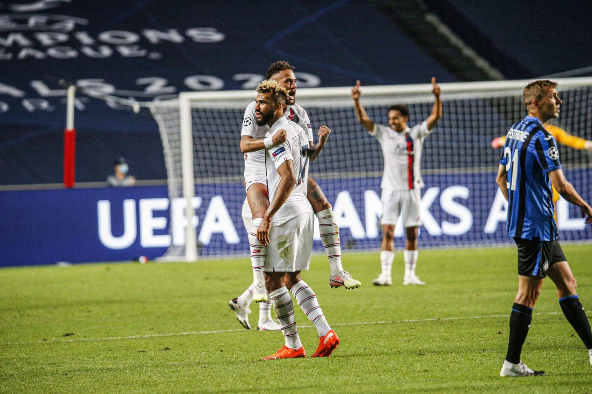 Atalanta 1-2 PSG: Neymar y Choupo-Moting fueron los héroes de la remontada parisina directo a semis. Fuente: (@LigadeCampeones)