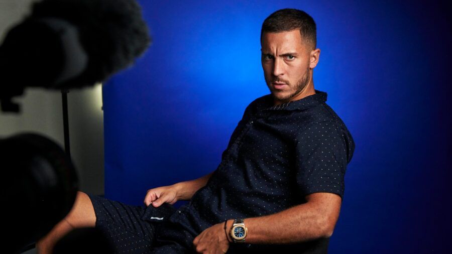 Eden Hazard, en una entrevista. Foto: UEFA.