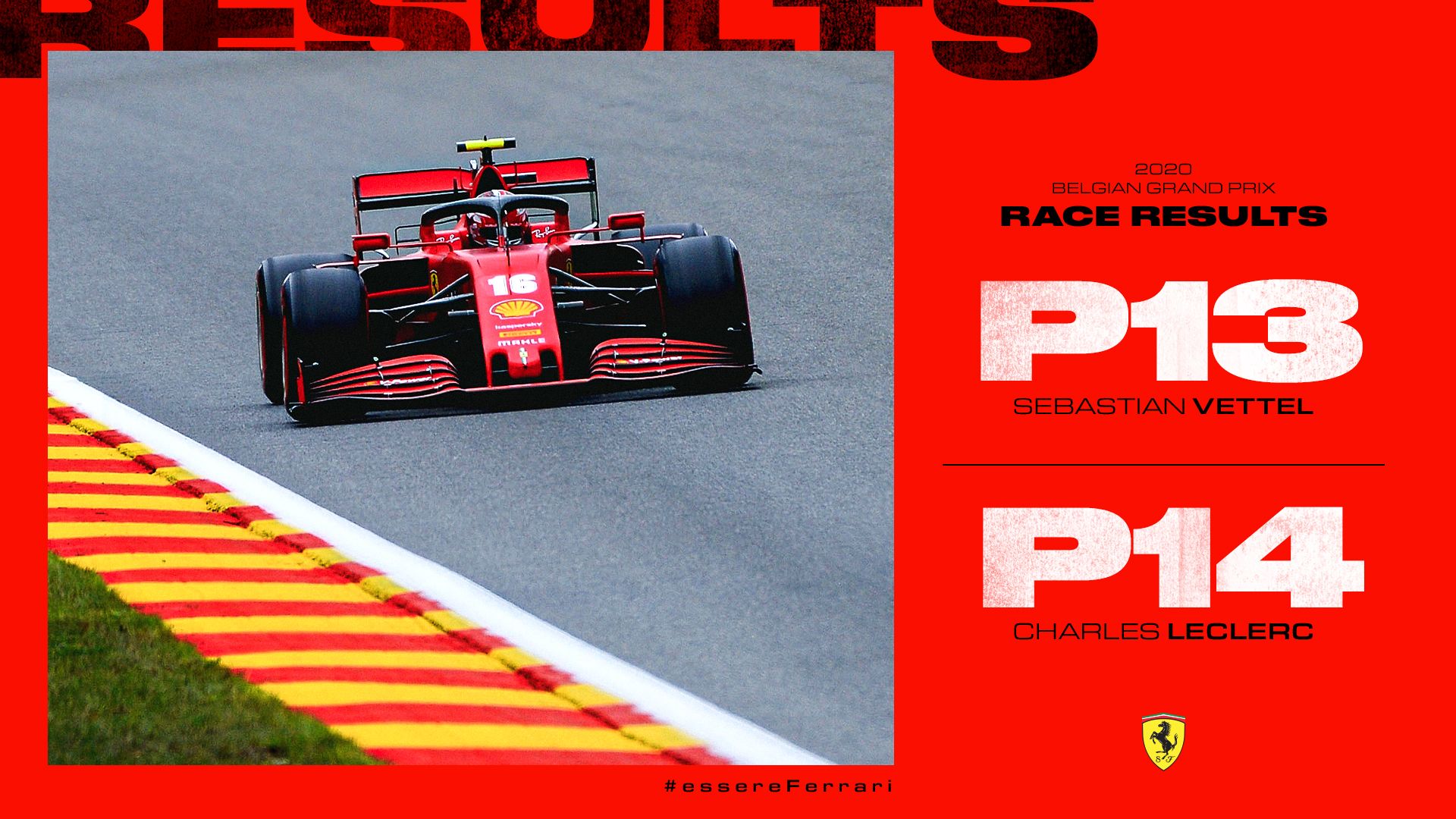 Ferrari mancha su nombre y su historia en Spa Francorchamps Ferrari mancha su nombre y su historia en Spa Francorchamps