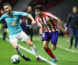 Manu Sánchez en un partido con el Atlético de Madrid