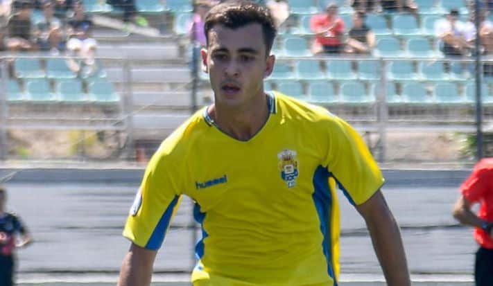 Pablo Haro en un partido con el filial de la UD Las Palmas (Foto: UD Las Palmas)