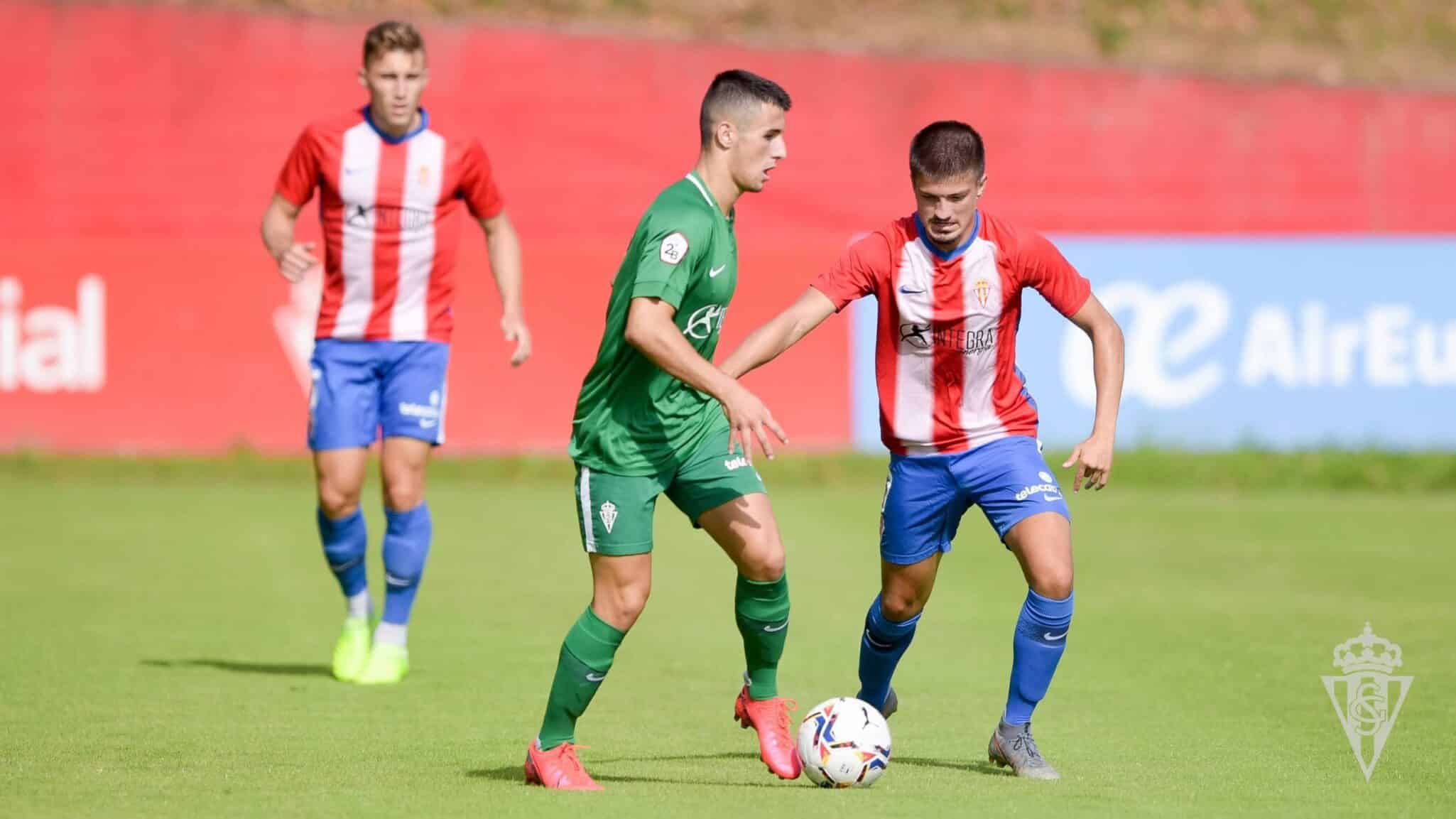 Partido de entrenamiento del Sporting en Mareo