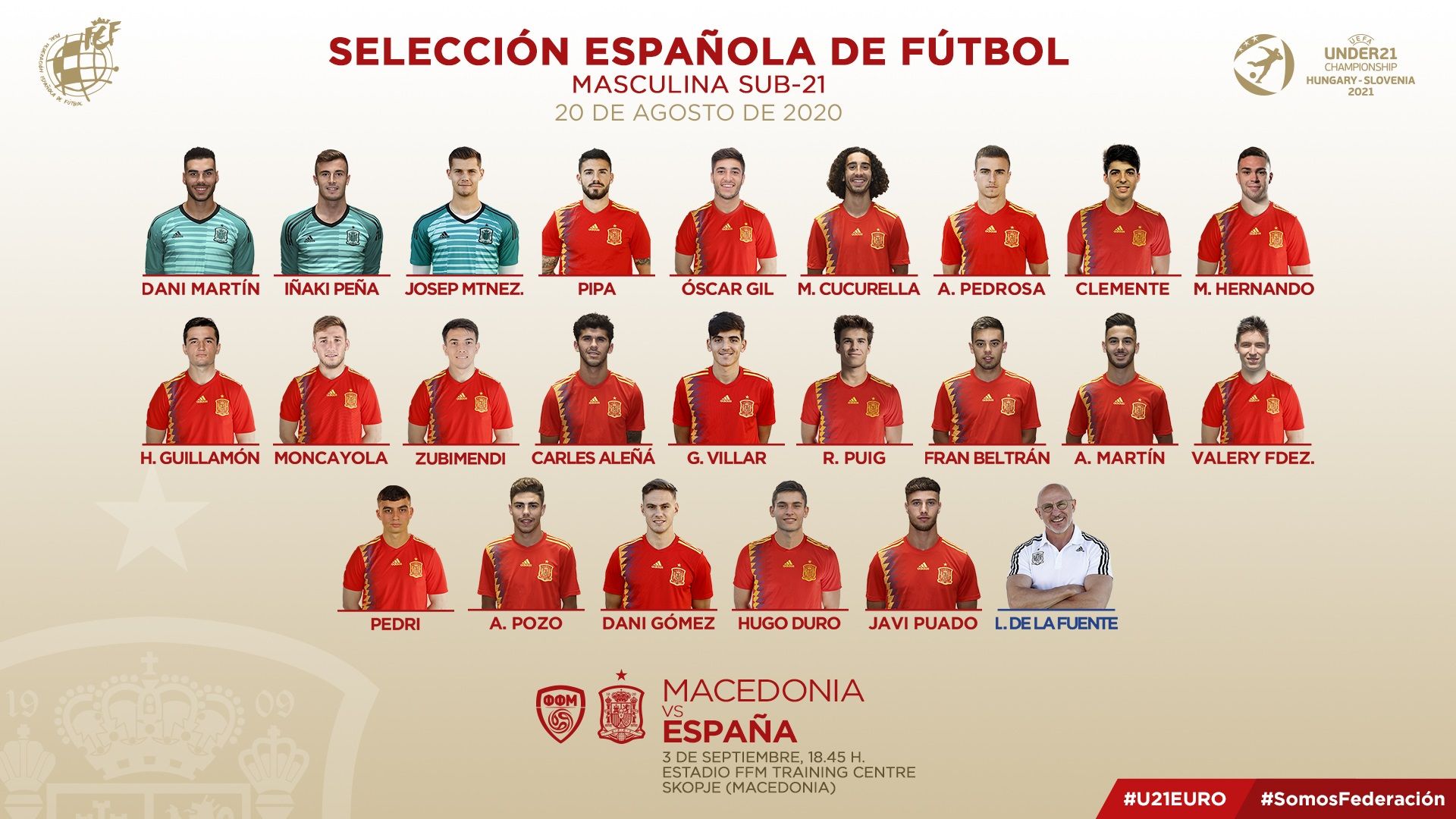 Convocatoria de la Selección Española sub-21