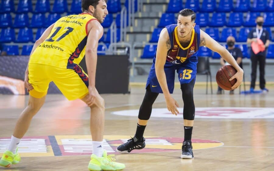 Thomas Heurtel ante el Morabanc Andorra en la Final de la Lliga Catalana. Foto: Barça.