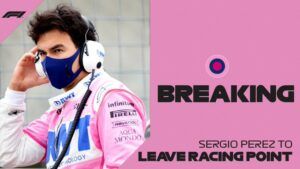 Sergio Pérez dice adios a Racing Point tras la llegada de Sebastian Vettel Sergio Pérez dice adios a Racing Point tras la llegada de Sebastian Vettel