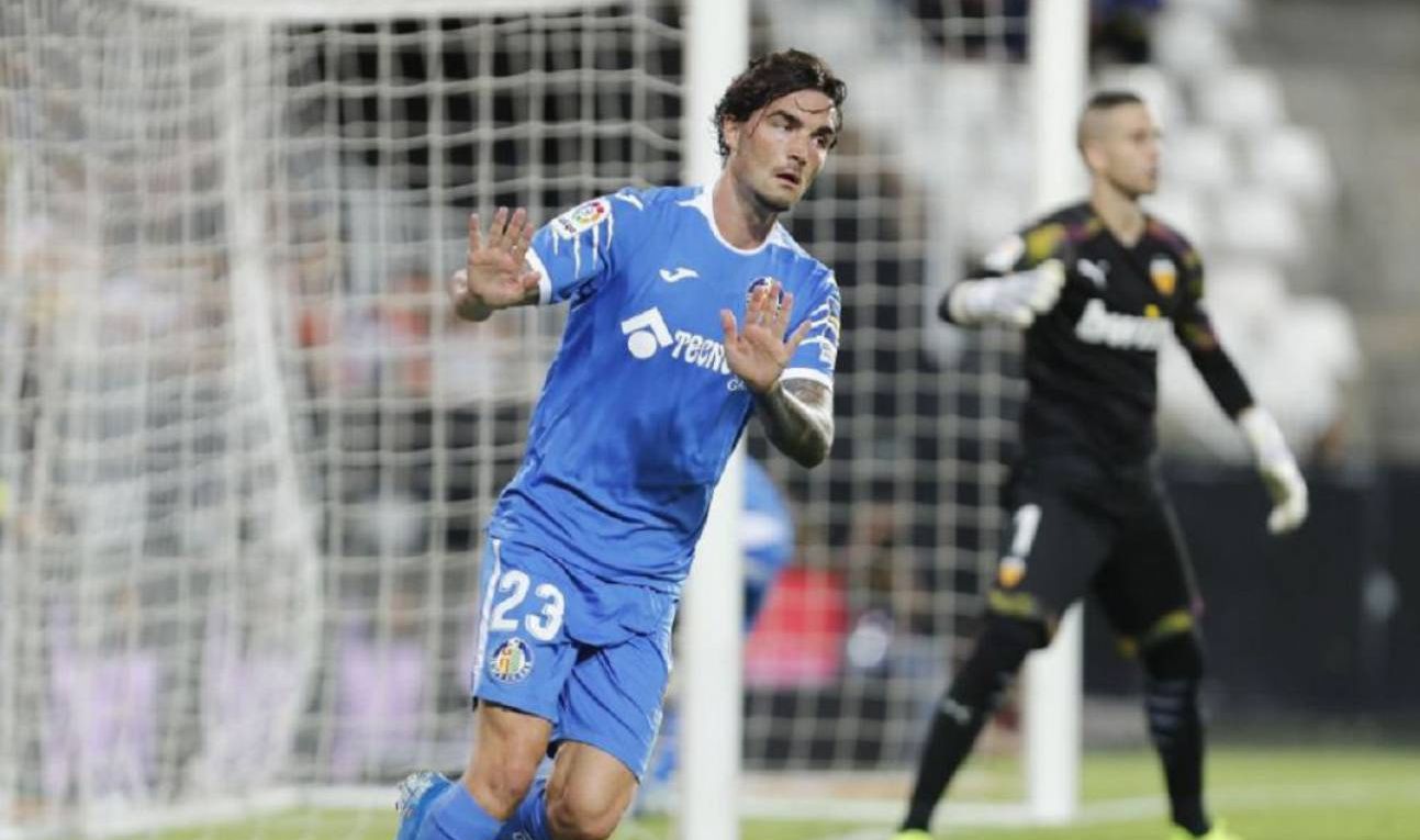 Jason Remeseiro la temporada pasada con el Getafe frente al Valencia