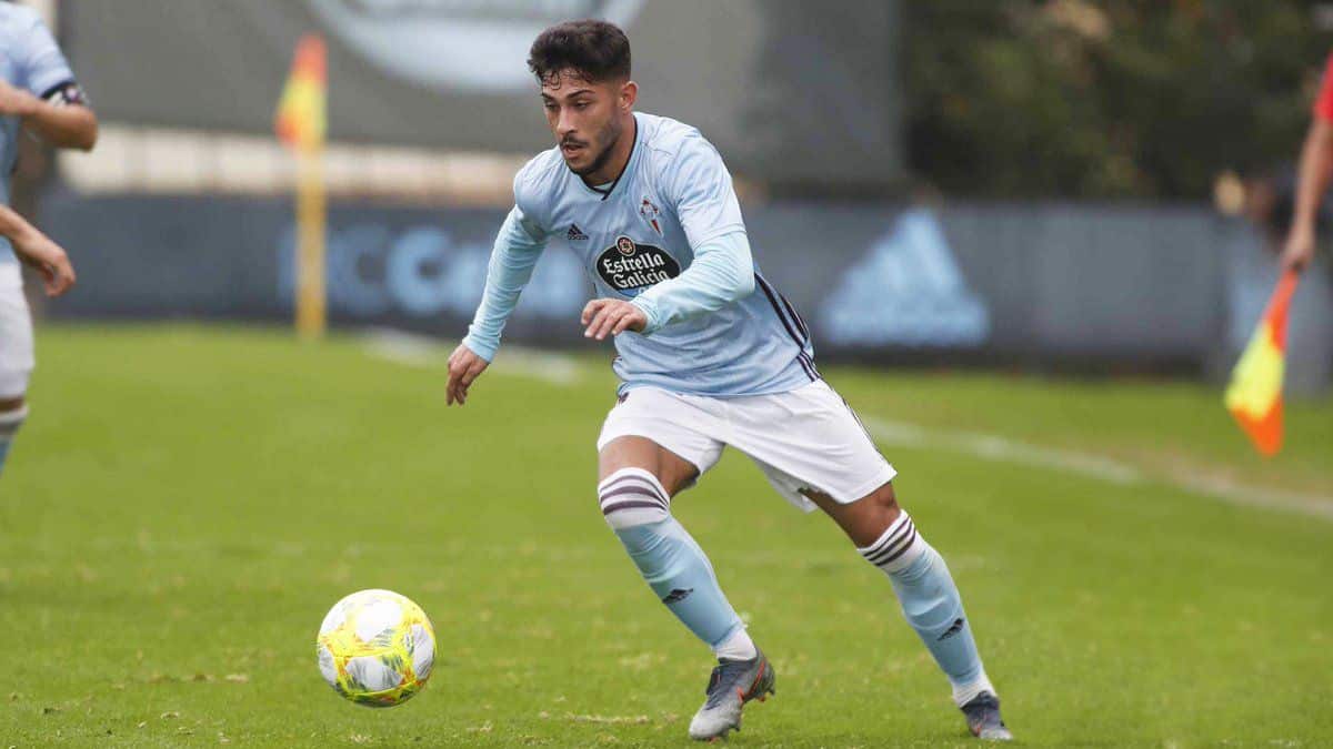 Javi Gómez el pasado curso en el Celta 'B'