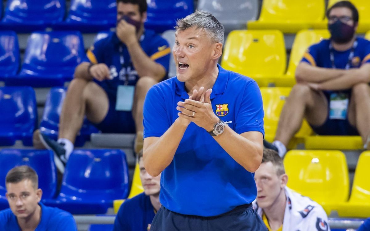 Sarunas Jasikevicius ante el Baxi Manresa (Fuente: Web FCBarcelona)