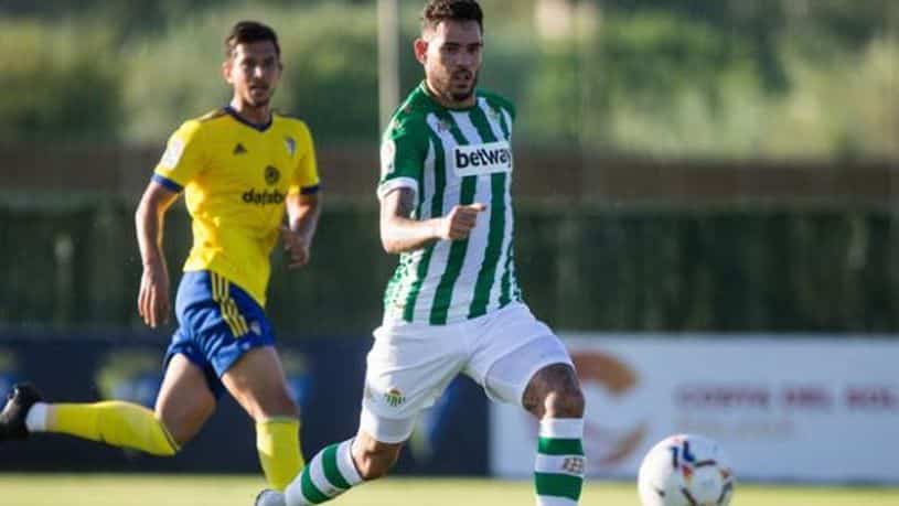 Tonny Sanabria en un amistoso frente al Cádiz