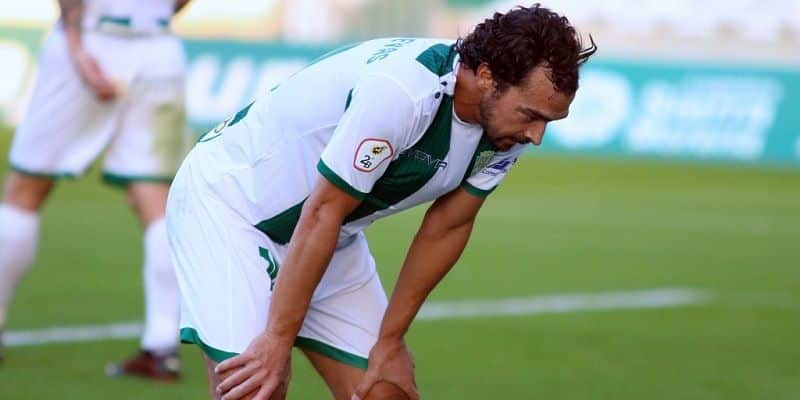 Miguel de las Cuevas tras su fallo frente al Lorca | Imagen: Córdoba CF