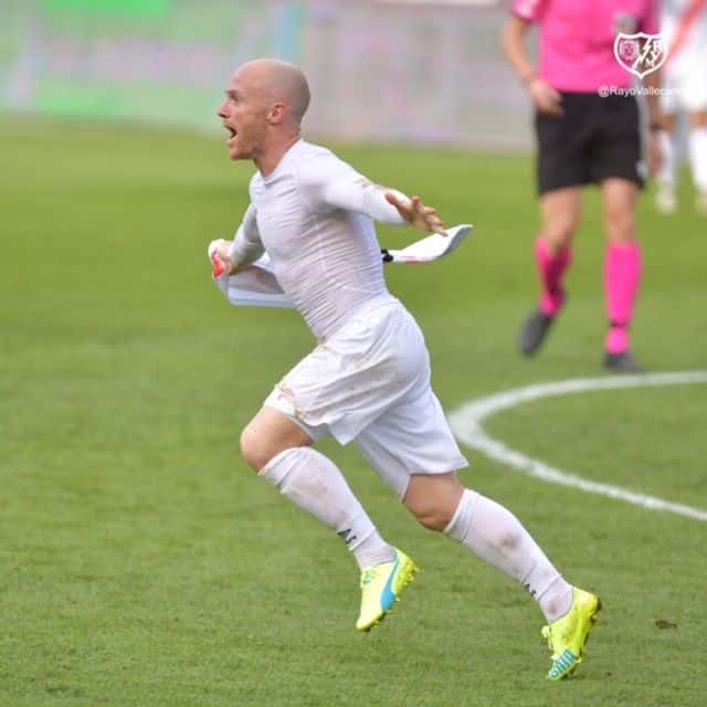 Isi Palazón celebra su gol ante el Espanyol