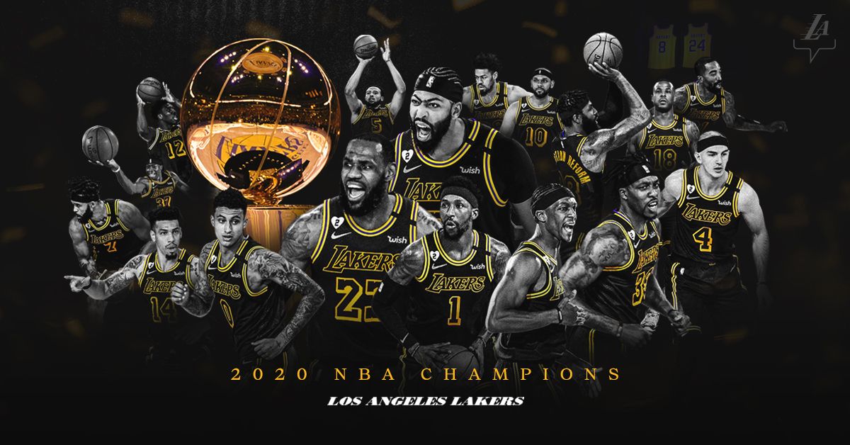 Los Angeles Lakers consiguen su 17º anillo de la NBA. Fuente: NBA.