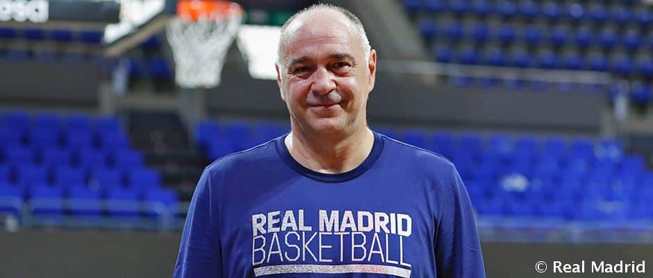 Pablo Laso, entrenador del Real Madrid. Foto: Real Madrid.