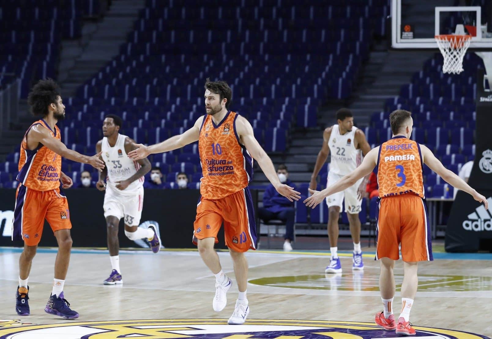 Valencia Basket se impone al Real Madrid en la Jornada 2 de la Euroliga. Fuente: Real Madrid.