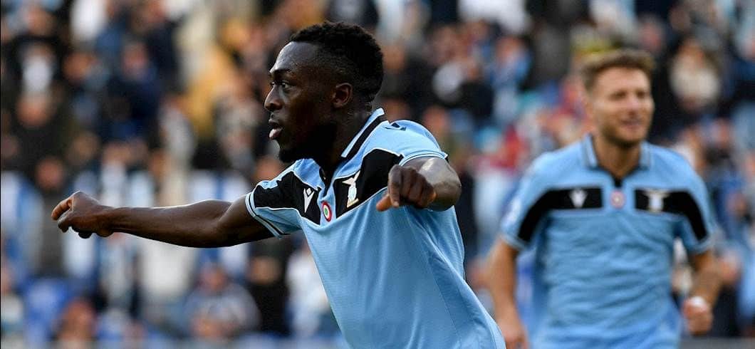 Adekanye celebra su único gol con la Lazio
